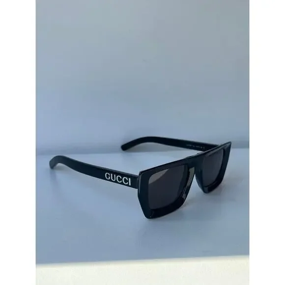 NEW Gucci GG1723S Black Flat Top Unisex Sunglasses - Picture 7 of 13